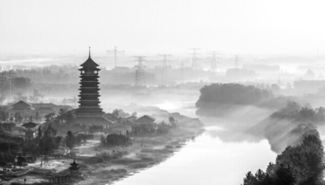 公園晨景