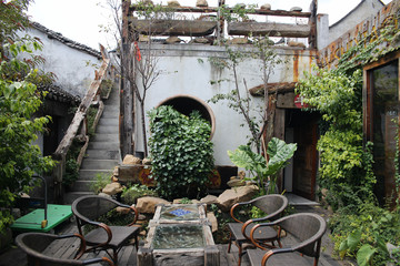 西塘古鎮(zhèn)特色茶吧小院