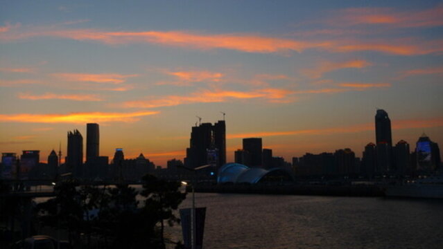 山東省 青島市 奧帆中心 落日