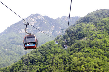 泰山索道 纜車