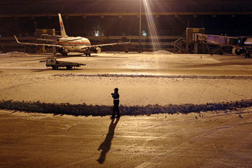 沈陽機場 夜航 大雪 機務