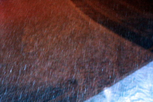 雪夜 機(jī)場(chǎng) 雪花 停機(jī)坪