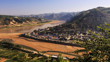 磧口古鎮(zhèn)俯瞰