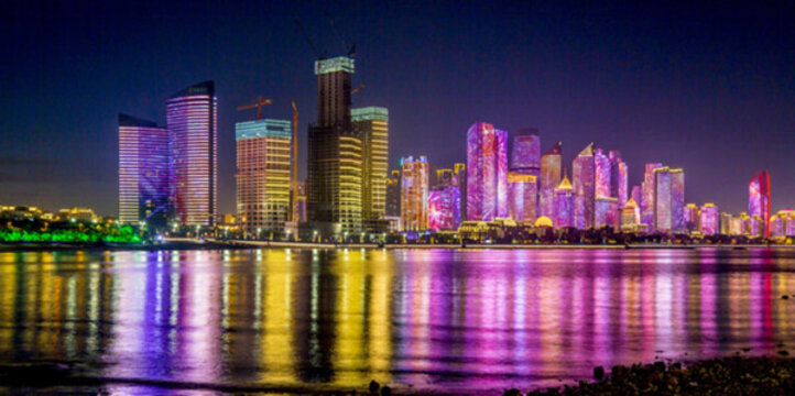 青島 市南區(qū) 海濱風光 夜景