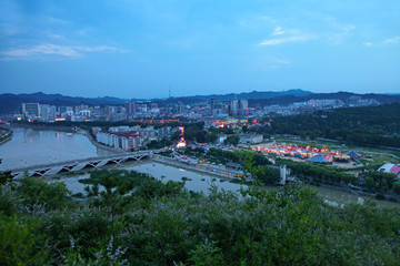 河北 承德 市區(qū)風(fēng)光 夜景