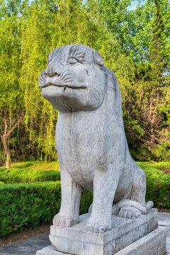 明皇陵石像生石獅