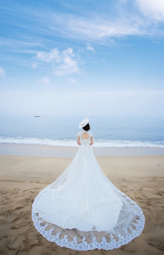 美麗的婚紗