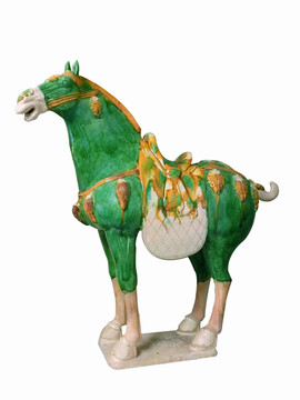 唐三彩陶瓷馬