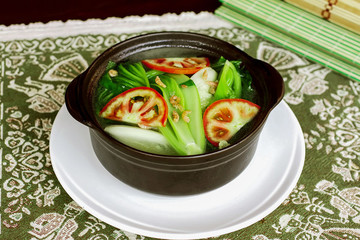 蝦干蔬菜湯