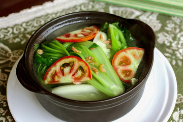 蝦干蔬菜湯