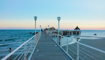 海景 同心橋 浪漫海岸