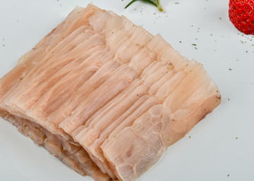 長薄片凍肉切片特寫