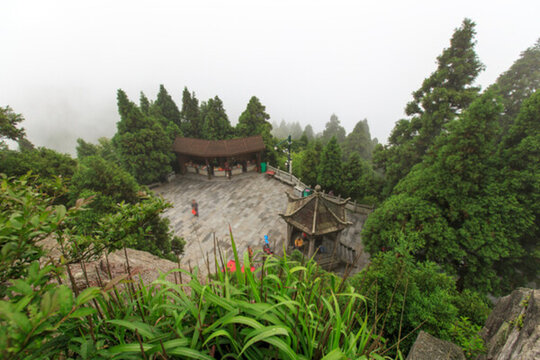 南岳衡山獅子巖獅子亭