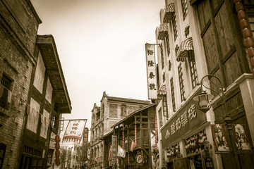 老重慶建筑街景