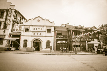 老重慶民國(guó)建筑街景