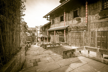 老重慶民國(guó)建筑街景