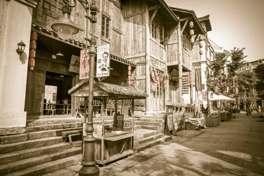 老重慶民國建筑街景