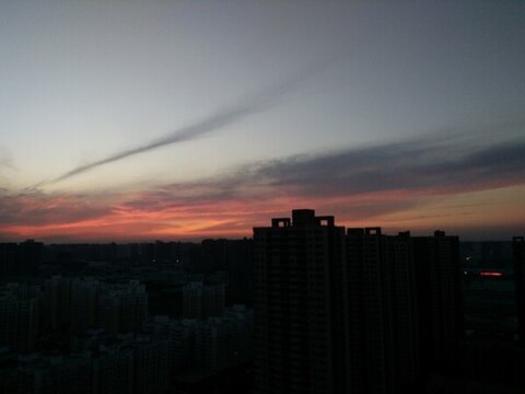 西安 日出 日落 夕陽