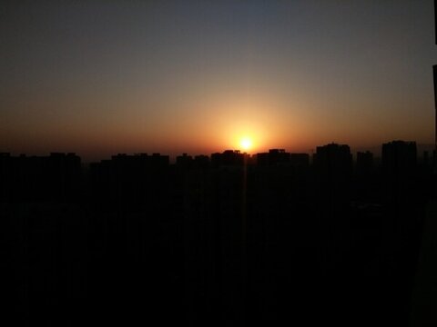 西安 日出 日落 夕陽