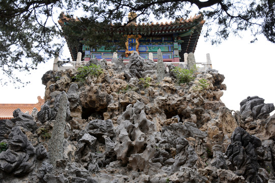 御花園假山