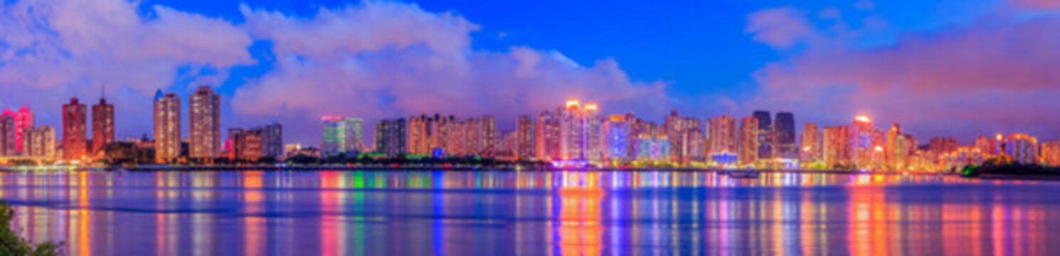 溫州夜景 全景大畫幅