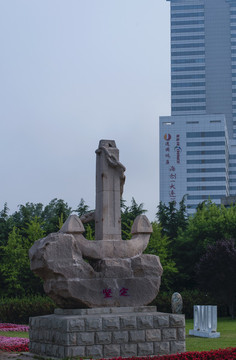 校園雕塑  堅定  錨