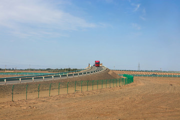 道路 高速公路匝道 戈壁高速