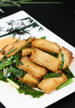 小蔥煎豆腐