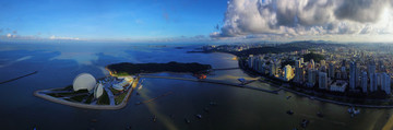 珠海香爐灣野貍島全景寬幅