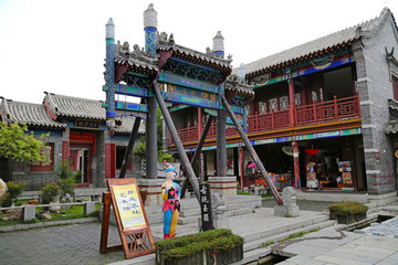 棗莊 臺(tái)兒莊古城 明道牌坊
