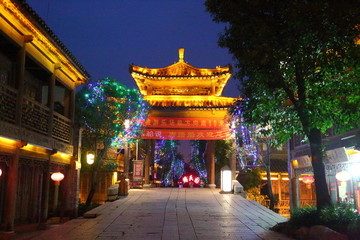 棗莊 臺兒莊古城 夜景