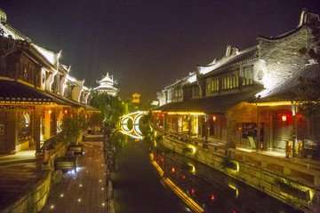 棗莊 臺兒莊古城 夜景