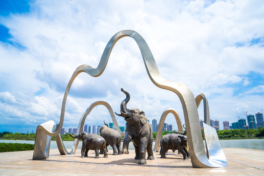 南寧 五象湖公園雕塑
