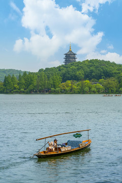 杭州西湖雷峰塔