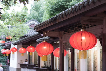 古建筑紅燈籠
