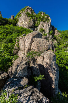 遼寧丹東五龍山高山懸崖峭壁
