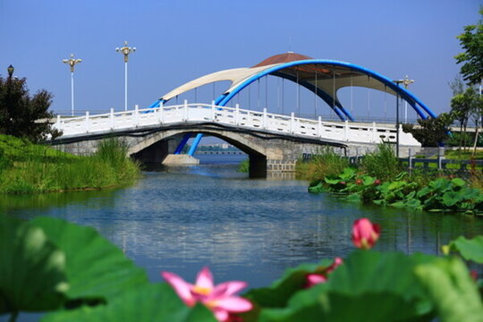 雞龍河城市濕地公園 橋梁