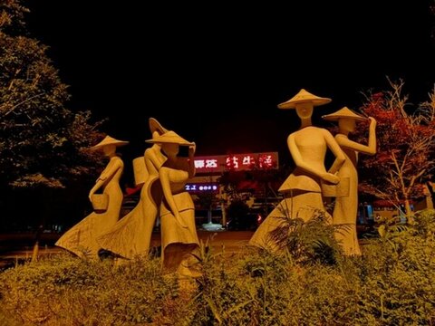 祁門采茶女雕塑