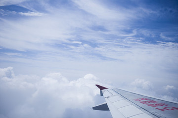 飛機(jī)拍攝天空