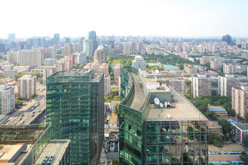 北京俯瞰 北京城市建筑 朝陽區(qū)