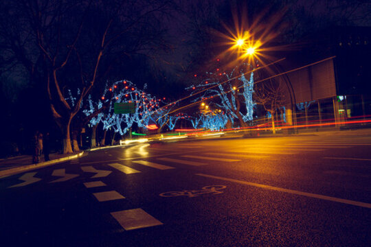 杭州南山路夜景