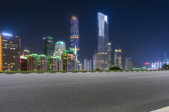 廣州珠江新城和公路路面