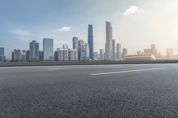 廣州珠江新城和公路路面