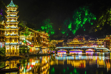 鳳凰古城夜景