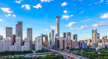 北京CBD全景北京國貿(mào)橋
