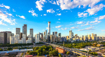 北京CBD全景北京國貿(mào)橋