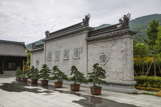 浙江寧波鄞州阿育王寺照壁