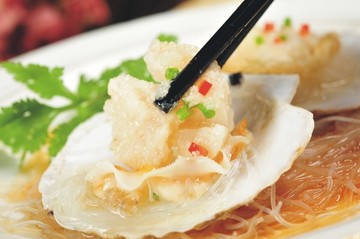 蒜茸蒸扇貝