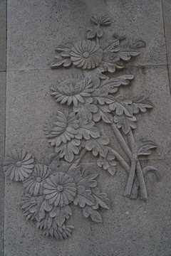 花卉浮雕