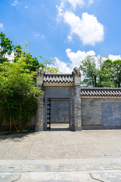 中式園林農(nóng)家院子小院大門(mén)